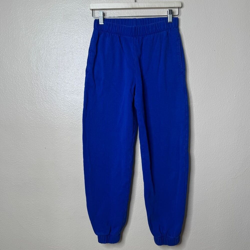 J Galt Pants Adult Blue One Size Sweatpants Joggers Elastic Waist Casual Pockets